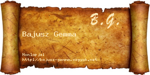 Bajusz Gemma névjegykártya